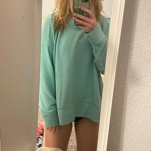 Aerie sweatshirt/long sleeve/sweater! Teal, size large, oversized